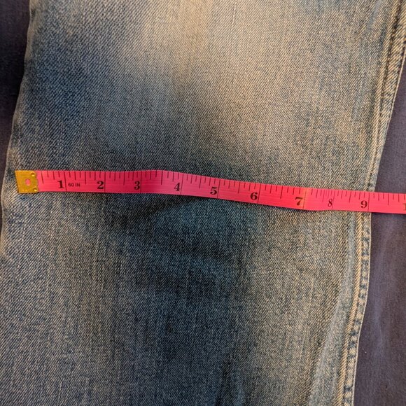 Old Navy Light Wash Higher High-Rise Flare Leg Raw Hem Frayed Jeans | Size 18 - Picture 9 of 11